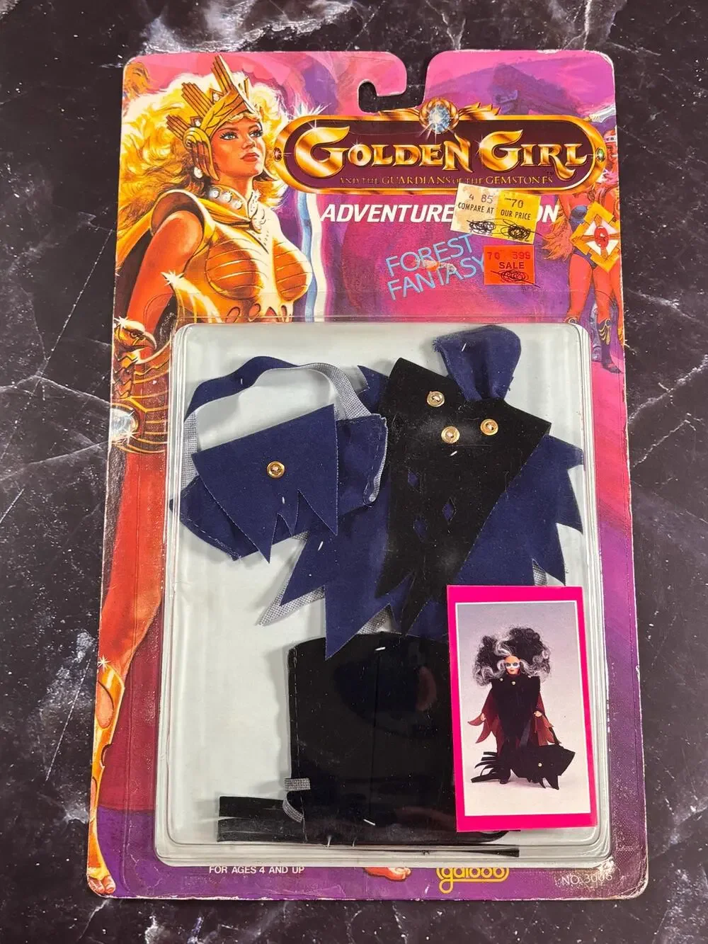 Golden Girl Guardian of the Gemstones Fashion Forest Fantasy Outfit Vultura 1984